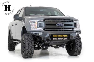 Ford F-150 Bumper - Front - Addictive Desert Designs - Bomber - Hammer Black - `18-`27 Ford F-150 Bumper - Front - Addictive Desert Designs - Bomber - Hammer Black - `18-`27